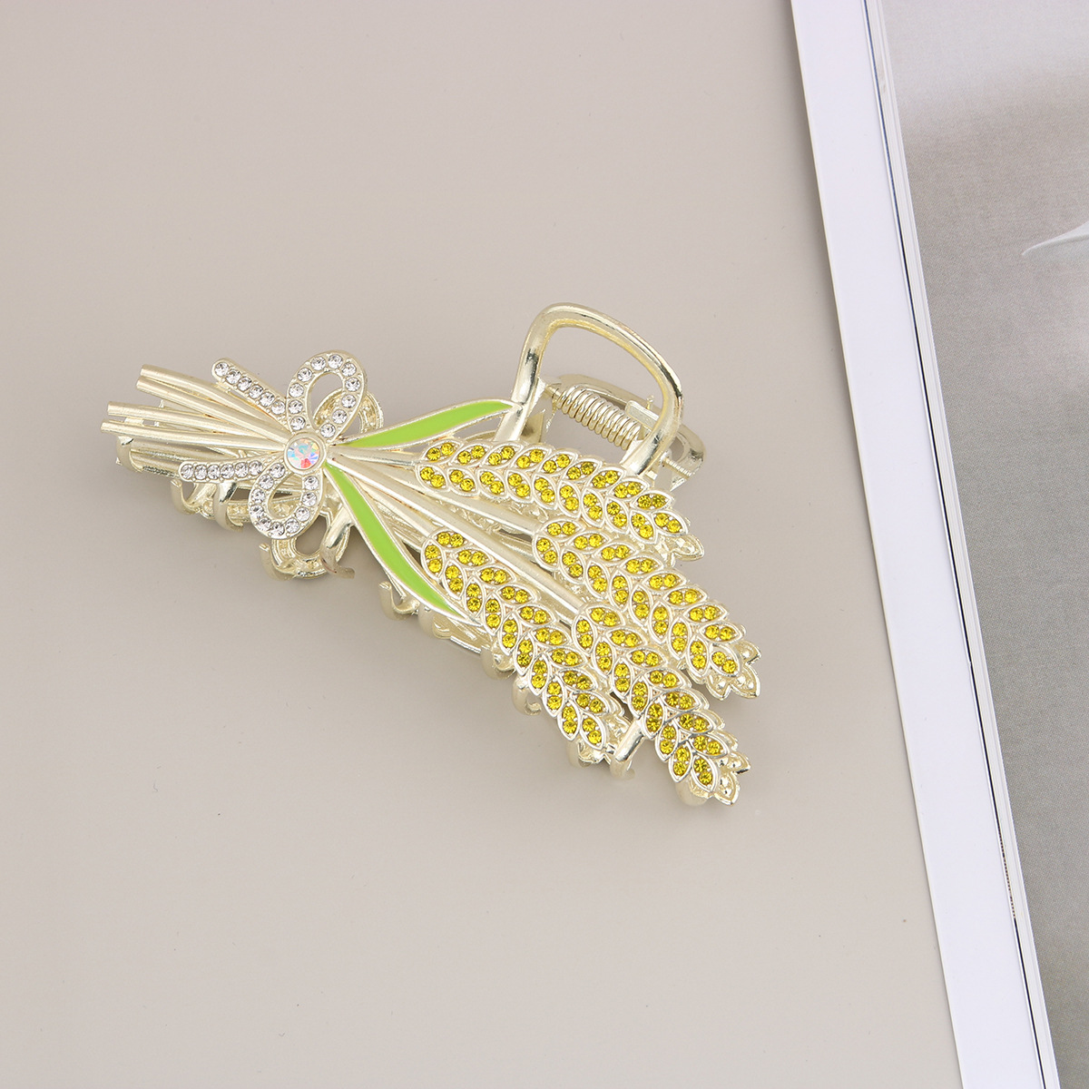 Große weizen ohr high-grade haar clip haar clip weibliche haarnadel sommer große elegante shark clip kopfschmuck großhandel_voghion.com