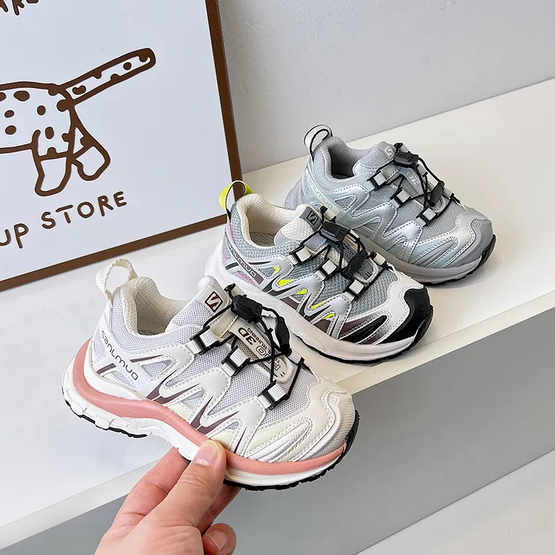 Childrens soft boys breathable non slip running girls fashionable and casual clumsy sports shoes 240627_voghion.com