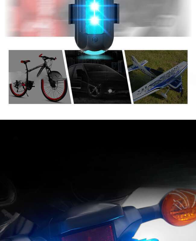 Mașină, Motocicletă, Vehicul Electric, Modificare Avion, Dronă cu Intermitență Navigație Noapte Bicicletă, Avertizare Exterior_voghion.com
