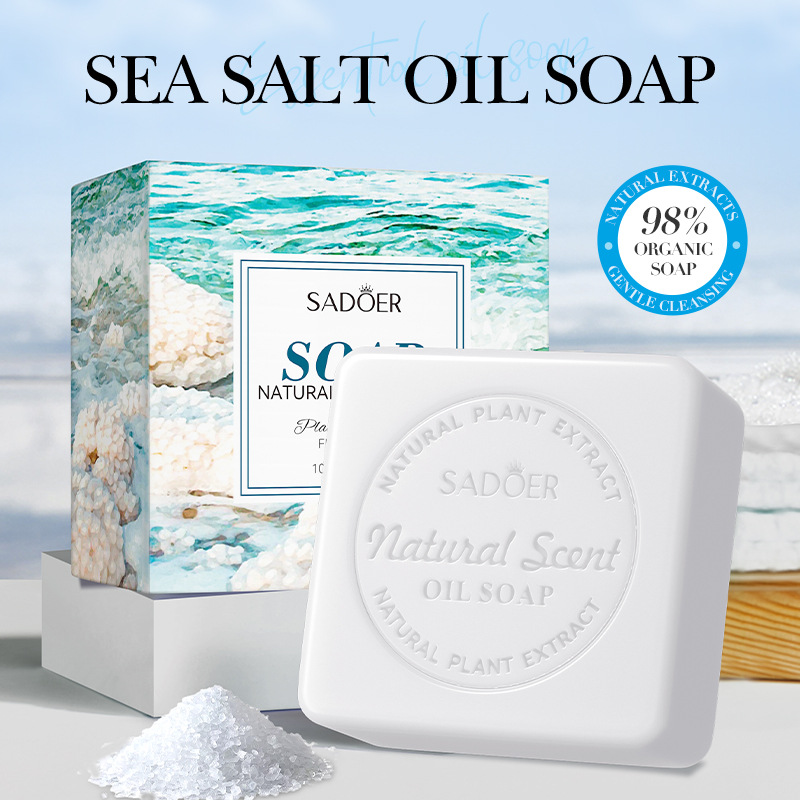SADOER Natural Sea Salt Essential Oil For Cleaning The Body, Universal Handmade Soap_voghion.com