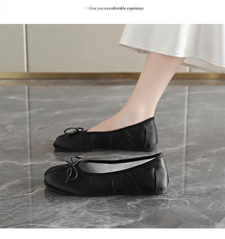 Versatile Women's Ballet Flats Elegant Mary Jane Leather Shoes_voghion.com