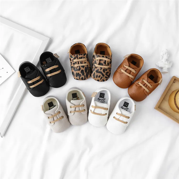 Infant Leather Boy Girl Shoes Multicolor Toddler Rubber Sole Anti-slip Cutefeet First Walkers Baby Newborn shoes 0-18_voghion.com