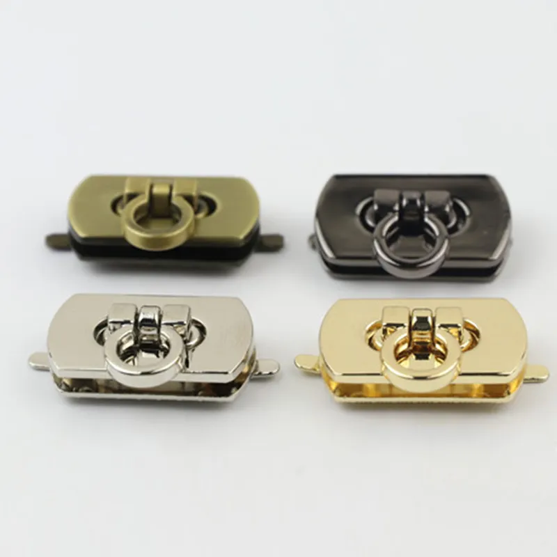 Chiusura a torsione con chiusura a scatto rettangolare in metallo per borse da donna in pelle, borse a tracolla, portamonete fai da te, accessori per portafogli_voghion.com