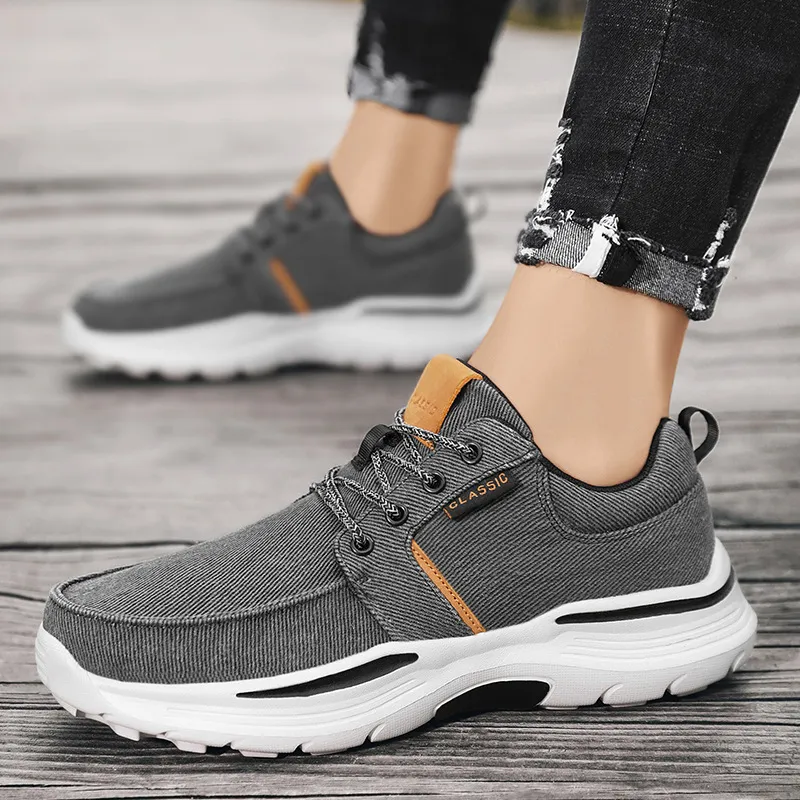Loafers 2022 Spring New Comfortable Senakers for Men Business Casual Canvas Shoes Lightweight Plus Size_voghion.com