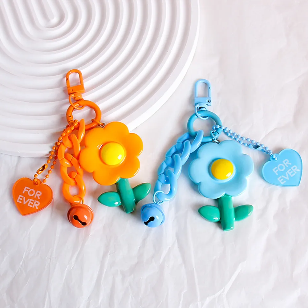 Portachiavi con ciondolo a forma di fiore in resina INS, grazioso ciondolo a forma di fiori, per zaino da ragazza, custodia protettiva per cuffie_voghion.com