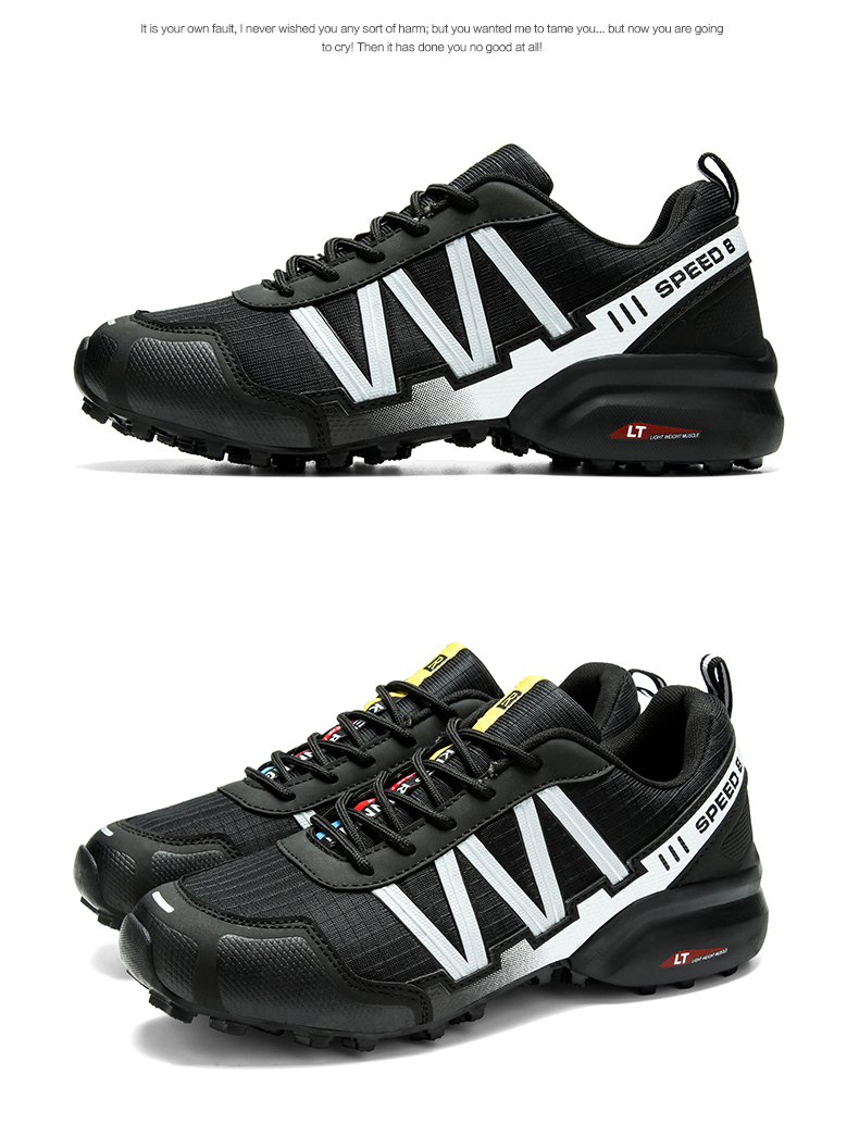 Men Hiking Sneakers Climbing Lace Up Trekking Outdoor Mountain Bike Flat Sport Cycling Shoes Breathable_voghion.com