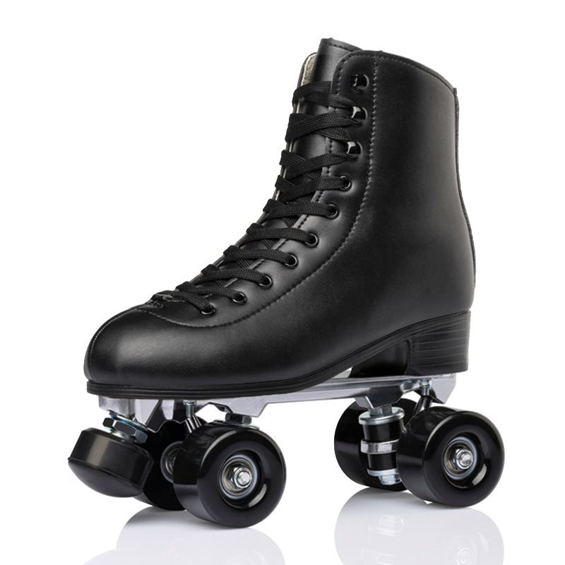Zweireihige mit vier Rädern und PU-Metallhalterung, langlebige, atmungsaktive Schlittschuhe_voghion.com