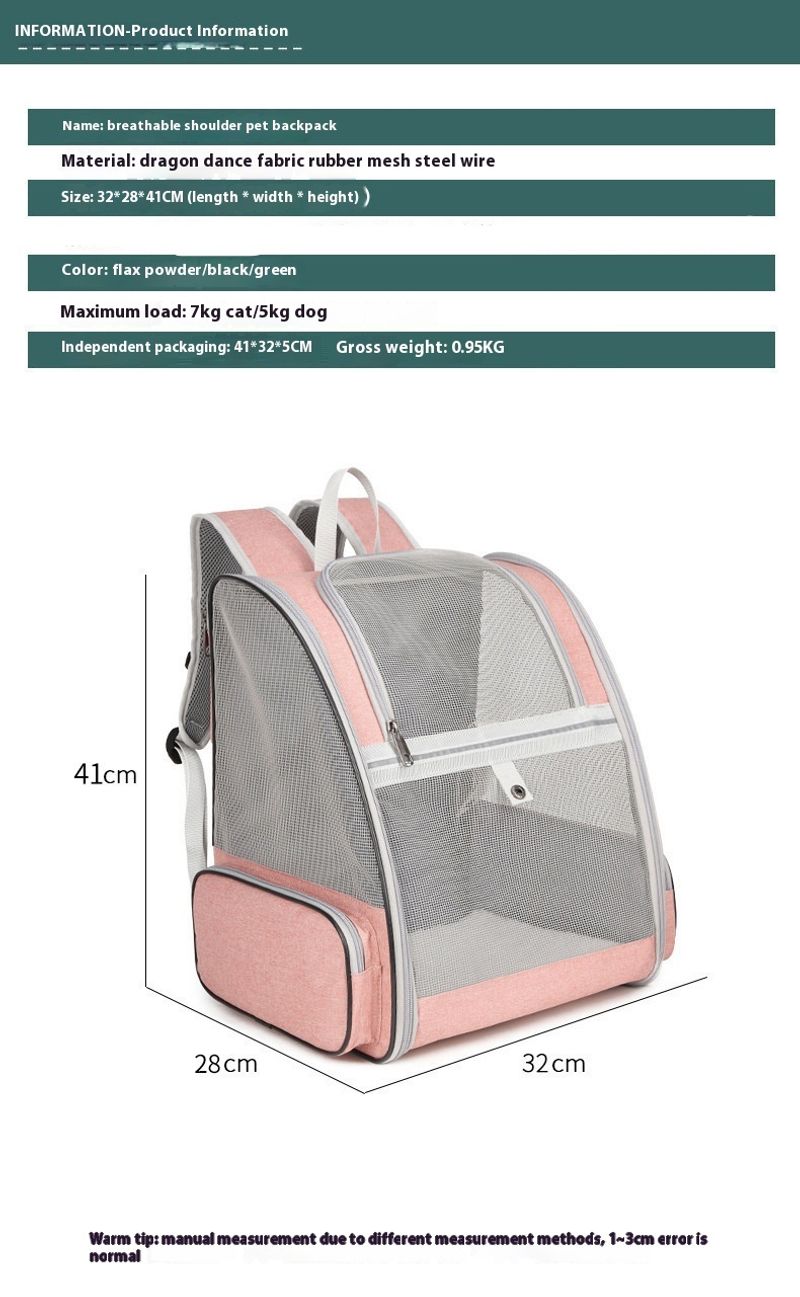 Katzentasche, Hundetasche, Outdoor-Tasche, tragbare Haustiertasche, Reppu, Leicht, Faltbar, Abnehmbar, Große_voghion.com