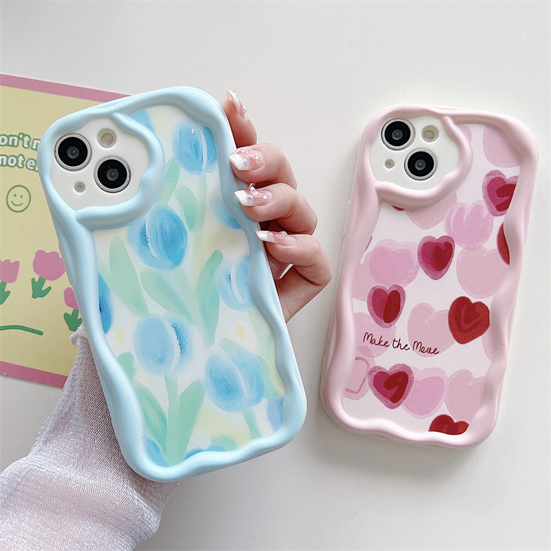 Stossfeste 3d Wellen Handyhülle Für Realme Modelle Rundumschutz_voghion.com
