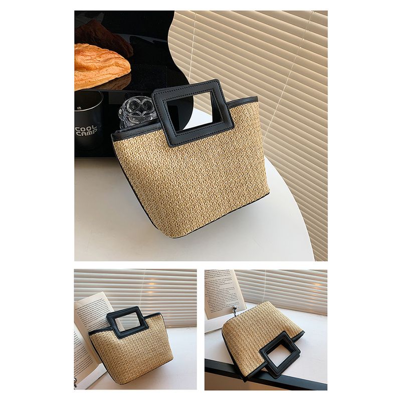 Women Handmade Woven Boho Summer handbag Vacation Tote Bag Exquisite Girls Straw Beach Handbag for Shopping_voghion.com