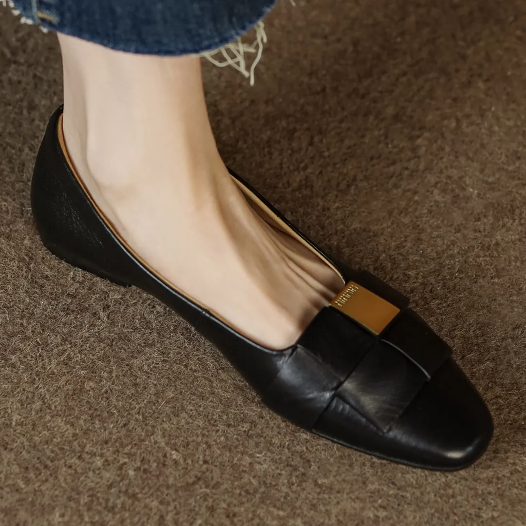 plus Danxuefei Size 33-41 Women's Sheepskin Slip-on Ballet Flats Leisure Soft Comfort High Quality Espadrilles_voghion.com