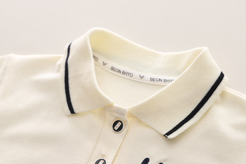 Boys Summer Polo Shirt And Shorts Set Solid Colour Casual Kids_voghion.com