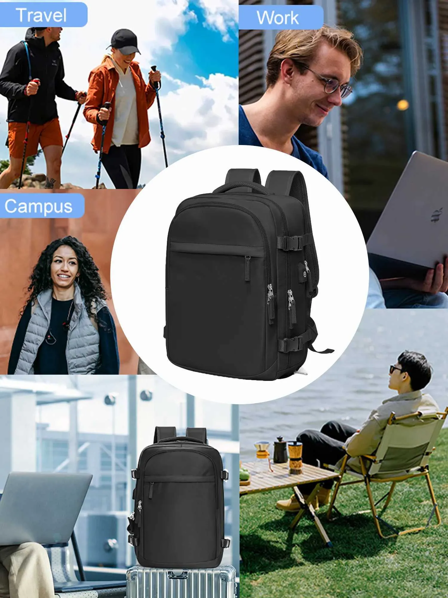 Herren Vakuum Reise Kabine Flugzeug 45x36x20 Easyjet Carry-Ons Damen Rucksack Wasserdicht Laptop Rucksäcke Wandern_voghion.com