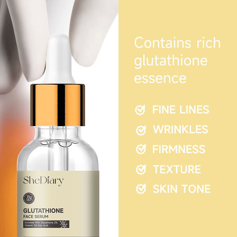 SheDiary Full English Essence Glutathione Brightening Skin Tone Original Liquid Skincare Product_voghion.com