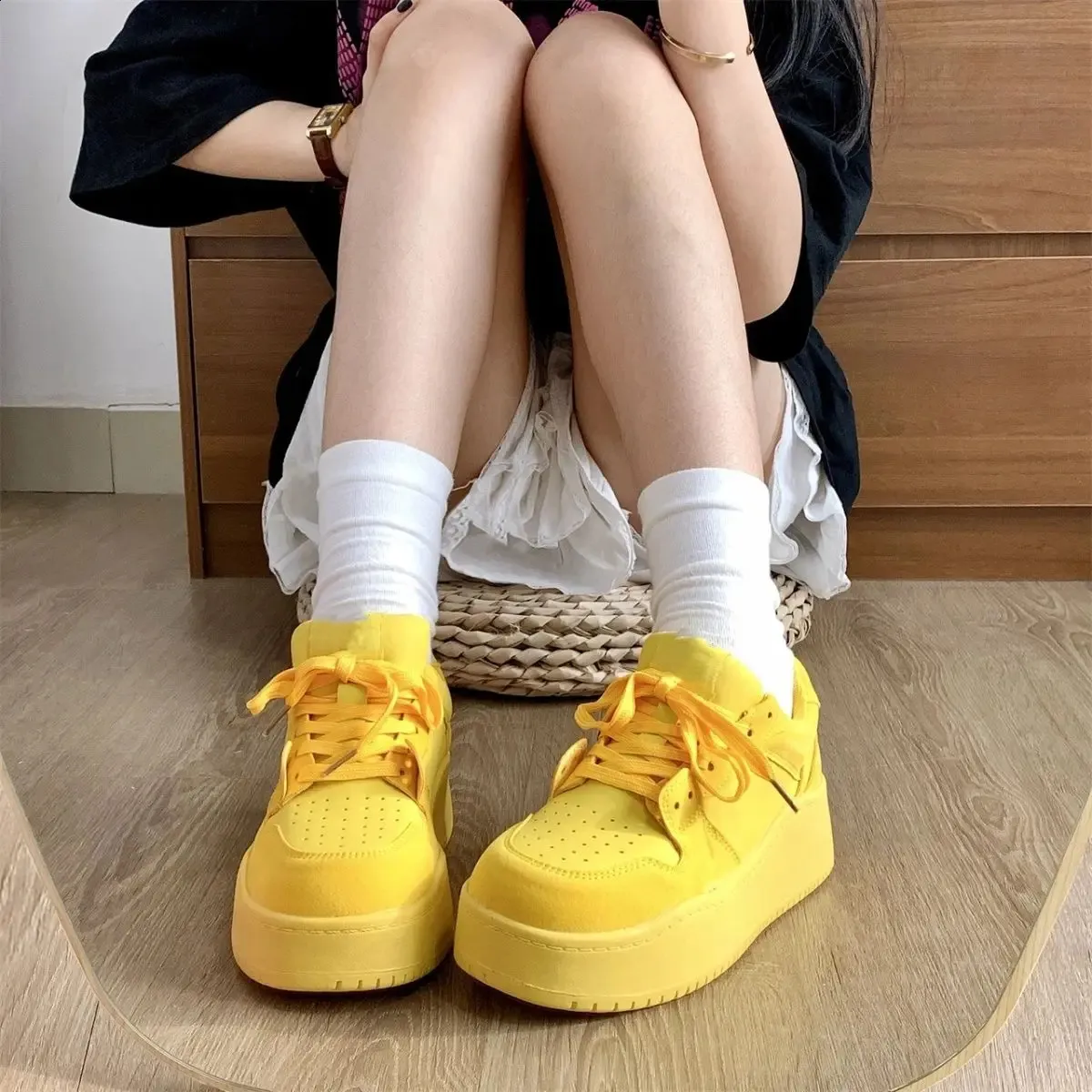 Scarpe platform donna sneakers sportive con suola alta_voghion.com