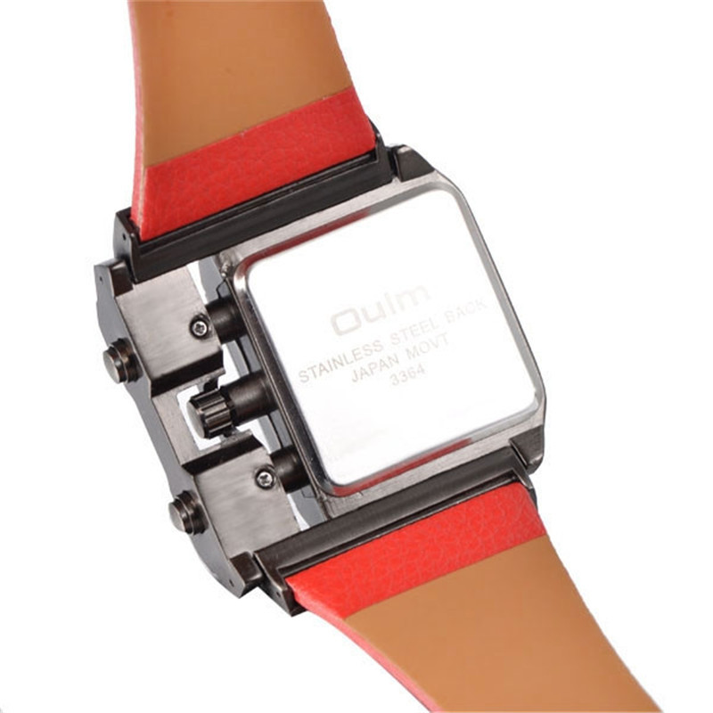 OULM Ou Lei Brand Sports Men's Belt Hip Hop Quartz Military Watch_voghion.com