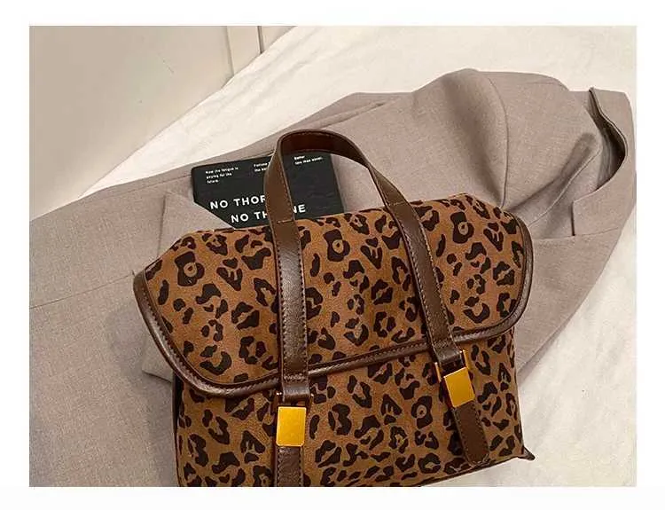 Leopardí batoh pro ženy s velkou kapacitou, dámské brašny z umělé semiše, tašky přes rameno, univerzální aktovka na dojíždění_voghion.com