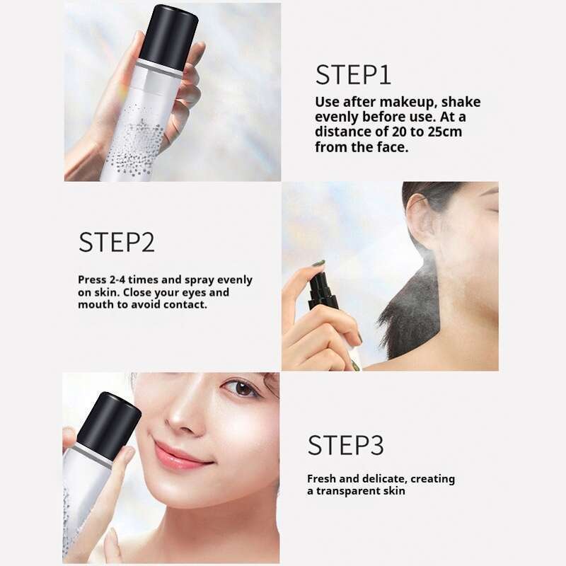 Silk Setting Spray on kerge ja niisutav, vee- ja higikindel, meiki pole lihtne eemaldada,_voghion.com