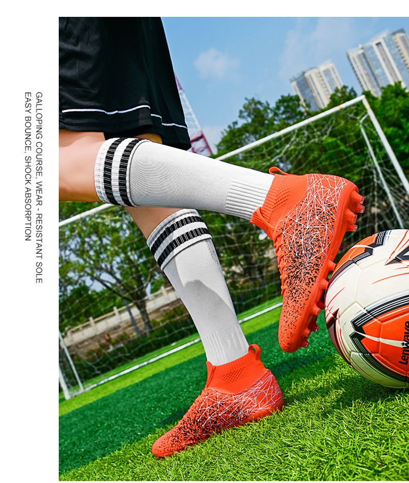 High-Top-Fußballschuhe für Männer und Frauen Modelle mit langen Spikes Jugend Sekundarschüler professionelles_voghion.com