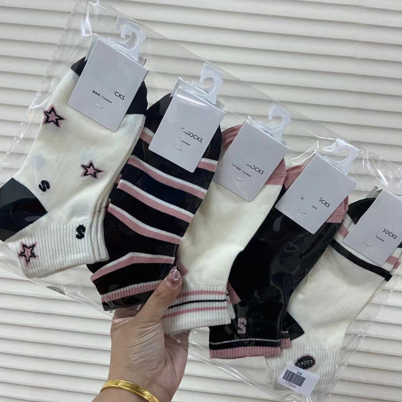 10 paia di calzini bianchi e neri da donna estivi sottili alla moda in stile college all-match semplice amore barca da donna_voghion.com