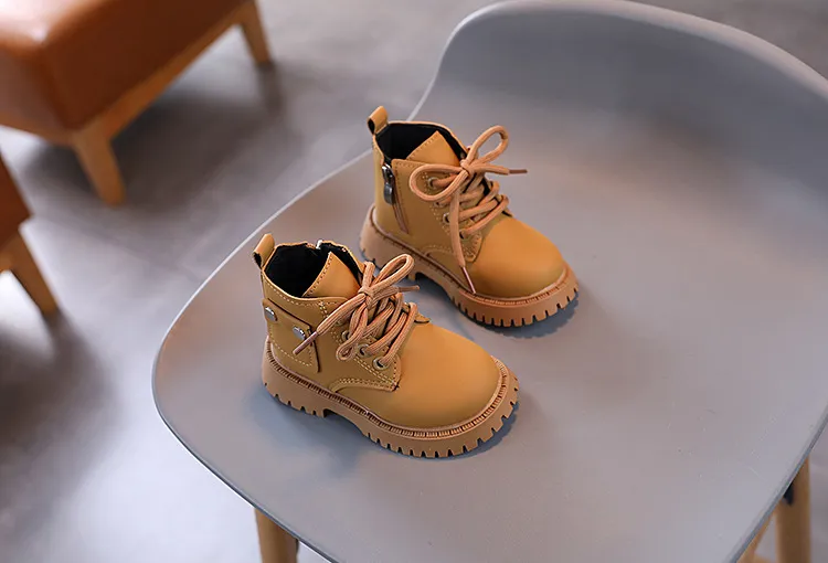 Lasten PU-nahkaiset talvikengät pojille ja tytöille, liukumattomat taaperoiden lyhyet lumikengät, Littlesprouts-koot 21–30_voghion.com