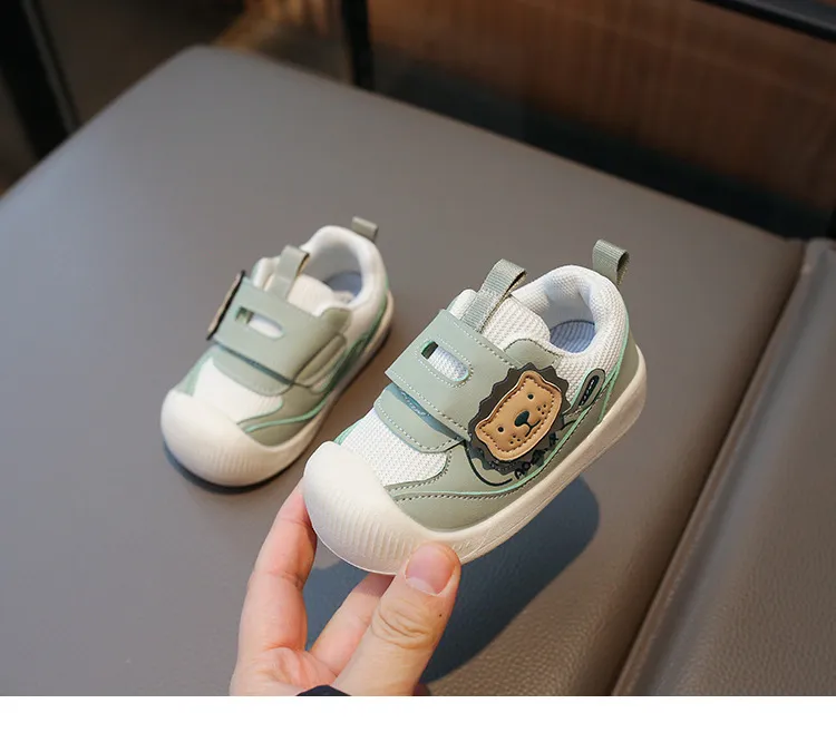 Çocuklar Yumuşak Tabanlı İlk Yürüteçler Bebek İlkbahar Sonbahar File Üst Cutefeet Çocuk Günlük Spor Ayakkabıları Yürümeye Başlayan Çocuk Kaymaz_voghion.com