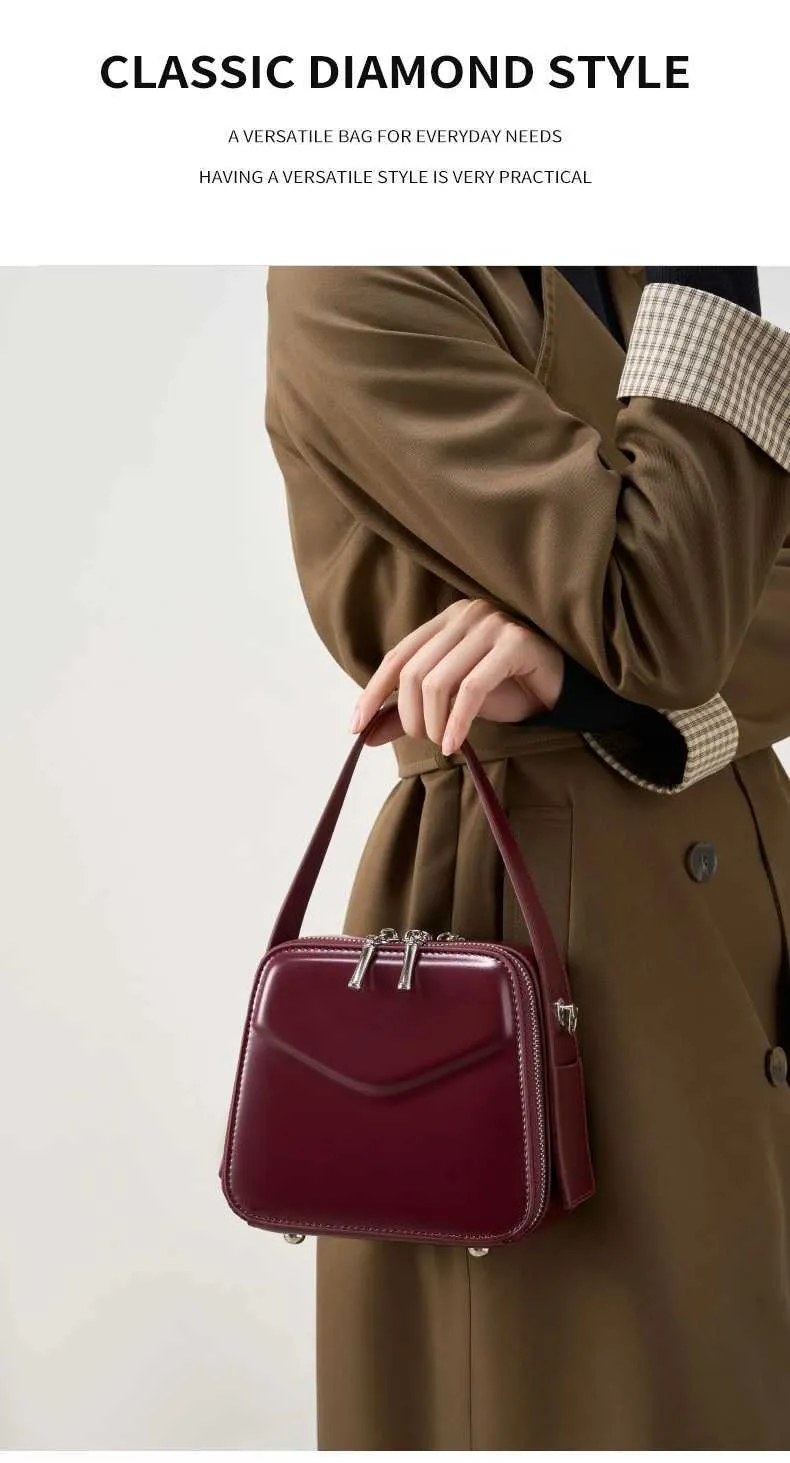 Burminsa Chic Véritable Cuir Petit Fourre-Tout Sacs À Main Pour Femmes Nouveau 2025 Designer Box Sacs À Main Dames Bandoulière Bandoulière_voghion.com