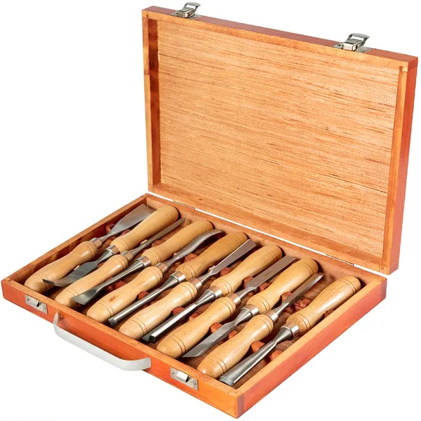 Holzmeißelset, 12-teilig, Drechselwerkzeuge, 95 mm, 228 mm, zum Schnitzen von Möbeln, Wurzeldrehen_voghion.com
