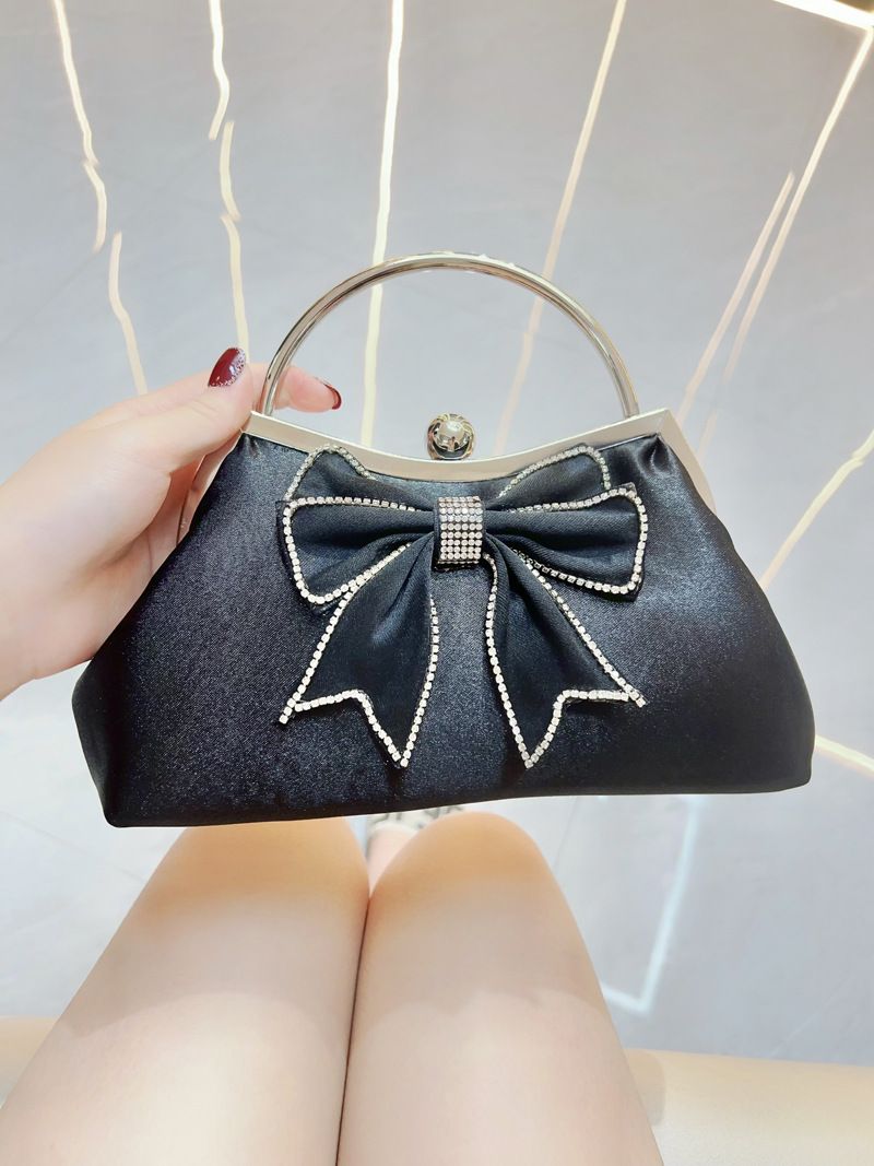 Nuova borsa a tracolla monospalla da banchetto con fiocco retrò da fata, borsa da cena da donna_voghion.com