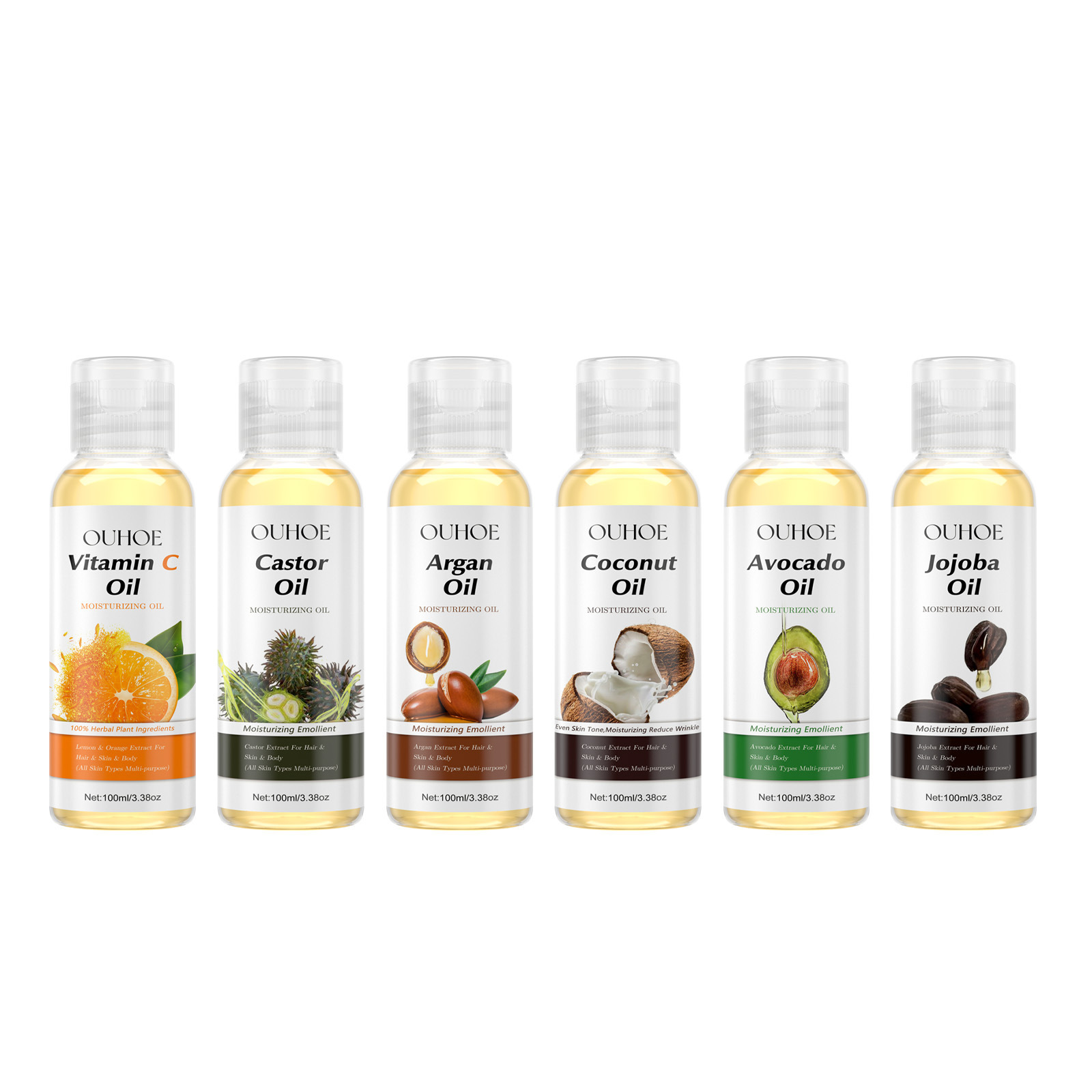 OUHOE Olio Essenziale Riparatore Sei in Uno Idrata profondamente il viso, rassoda, schiarisce le linee sottili, illumina la pelle e_voghion.com