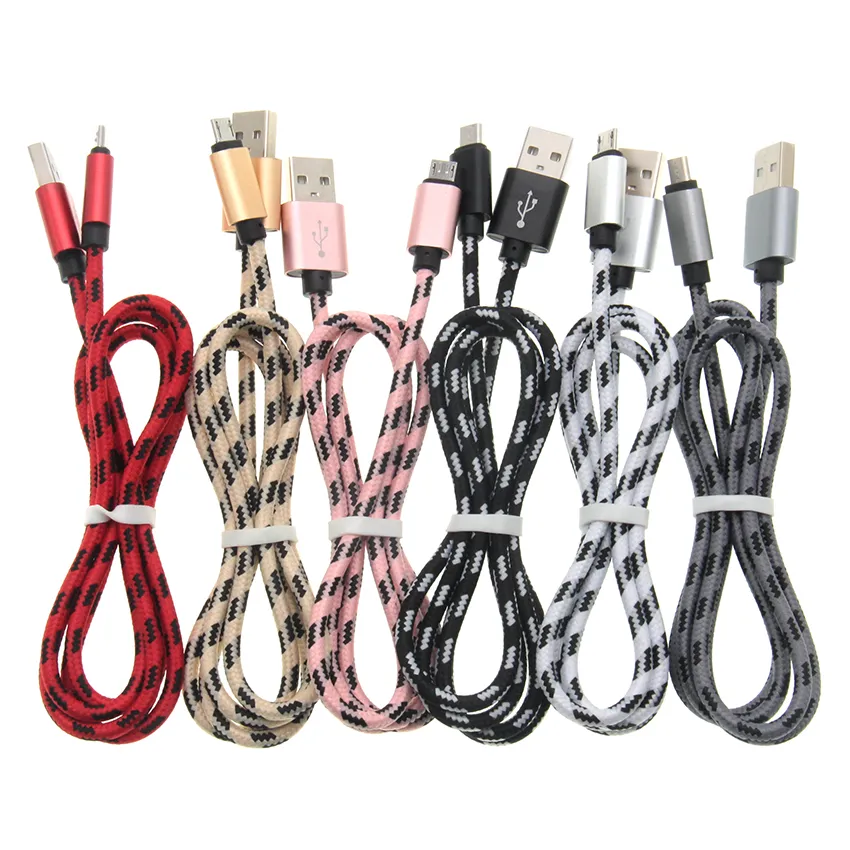 SUPTEC Micro USB Cables Fast Charging Nylon Braide Charger For Samsung Galaxy S7 S6 S5 Xiaomi Redmi Huawei Mobile Phone_voghion.com
