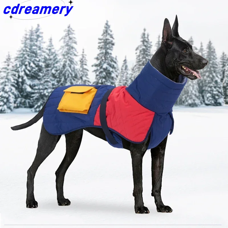 Winter Warm Verdicken Wasserdicht Warme Hundekleidung Für Kleine Mittel Große Hunde Haustier Hundemantel Windhund Dobermann Labrador Outfits_voghion.com