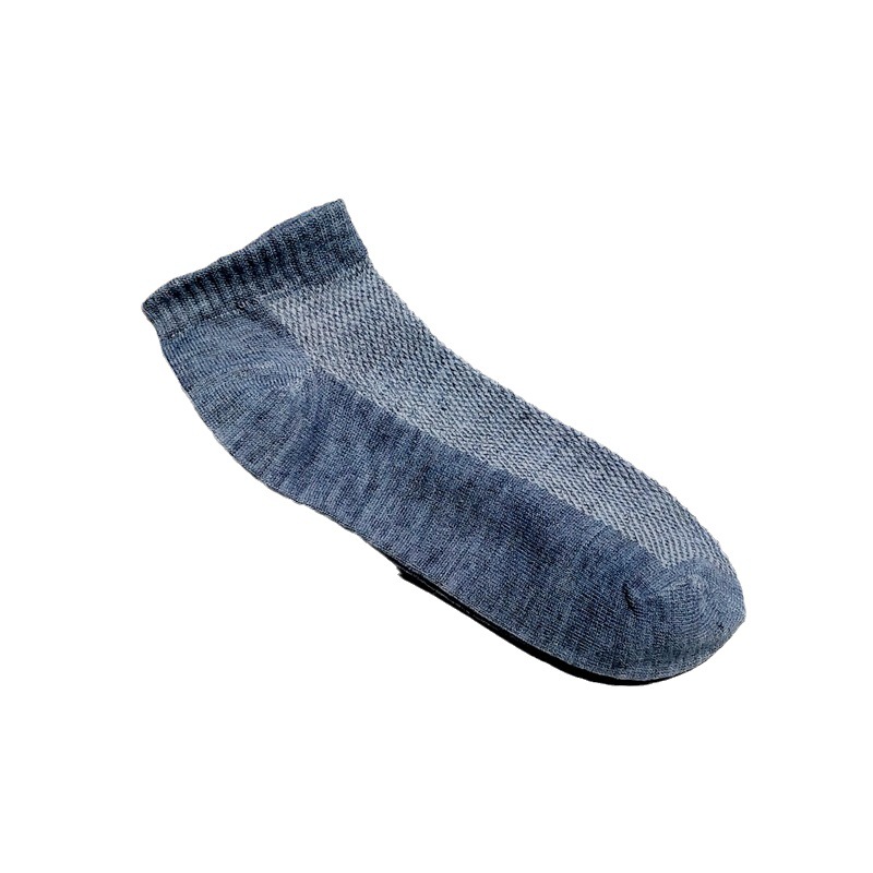 2025d Solid Color Mesh Summer New Low-Cut Boat Cotton Casual Men's Socks_voghion.com