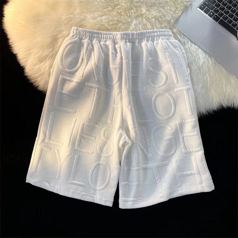 Herretøj Skummende Sportshorts Lige Herreshorts Tynde Sommer Retro High Street Ins Mærke Løse Casual Shorts_voghion.com