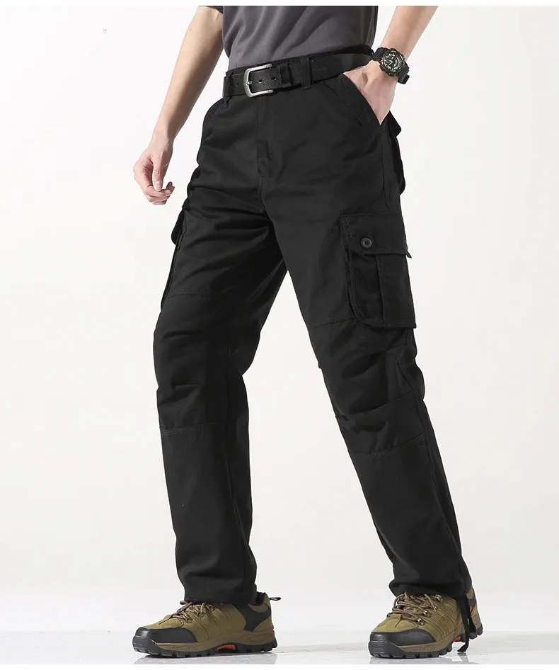 Pantalones tácticos de carga para hombre, de algodón, para trabajo al aire libre, talla grande, camuflaje, senderismo, 250624_voghion.com