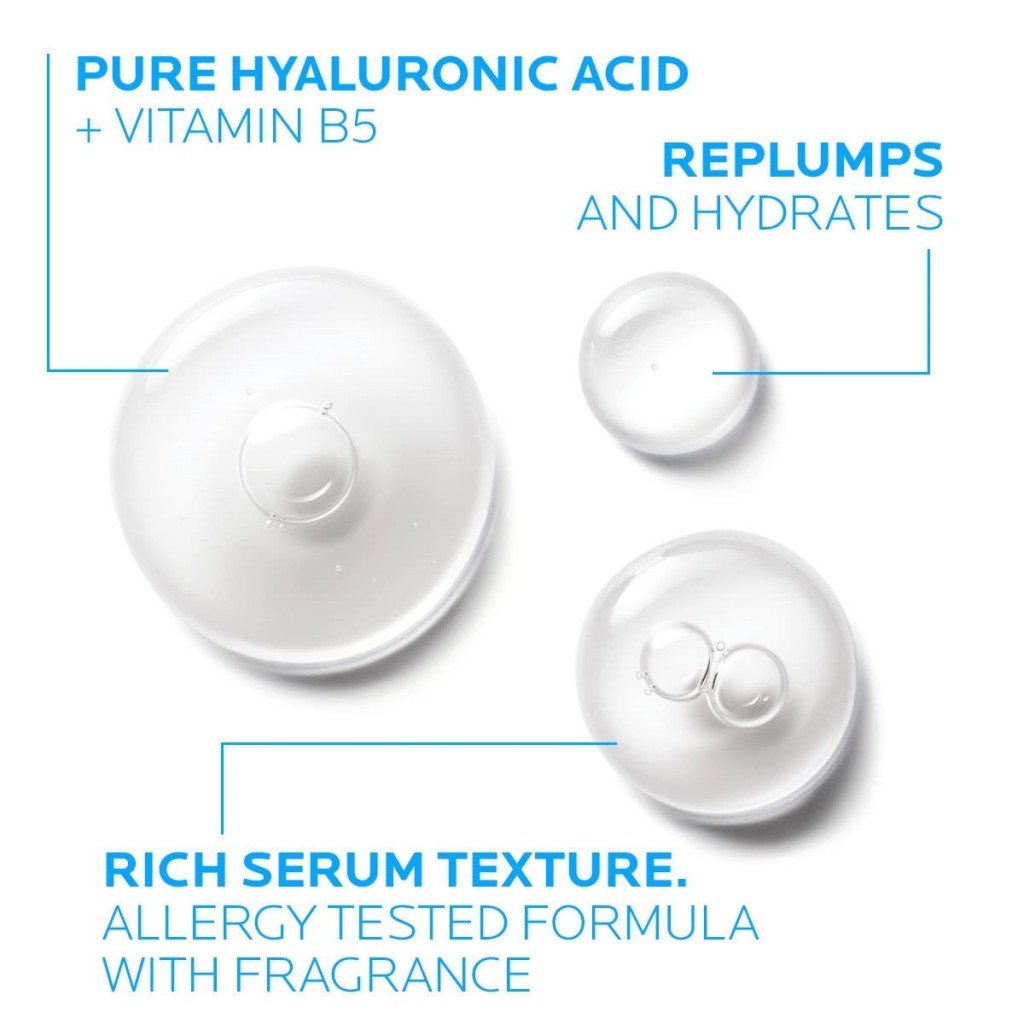 La Roche-Posay Hyalu B5 Pure Hyaluronic Acid szérum ránctalanító, öregedésgátló és finom vonalak elleni arc esszencia érzékeny bőrön is biztonságos_voghion.com