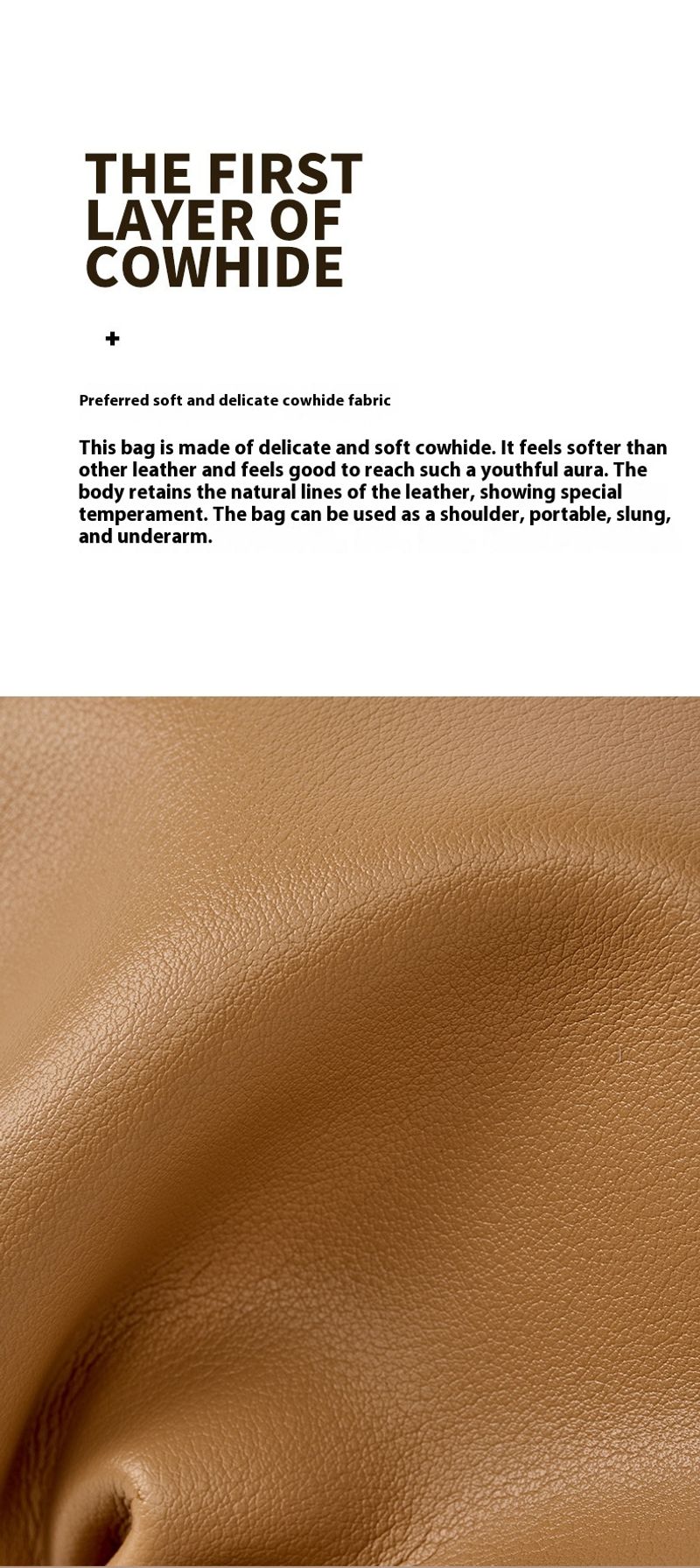 2024 koreanische Version neue Lederwolkenkette Glücks-Eimertasche, vielseitige Rindsledertasche_voghion.com