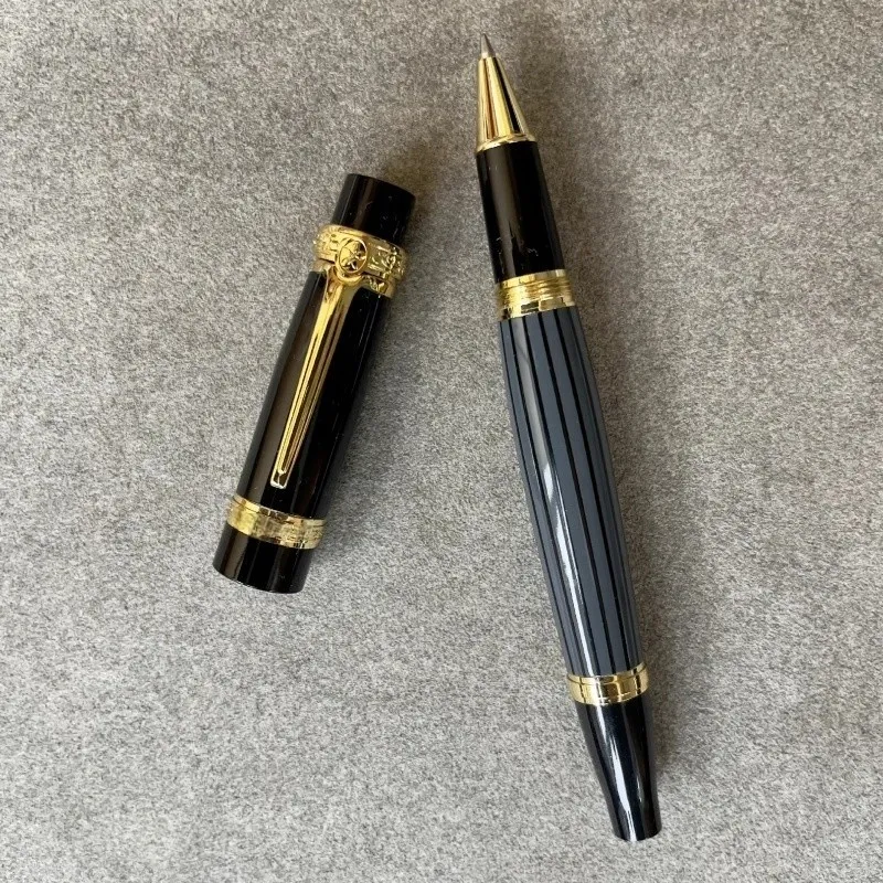 engros Engros Luksus Monte Black Resin And Crystal Star Roller Ball Pen / Kulepenn / Fyllepenn Business Office Stationery Gift Bn025_voghion.com