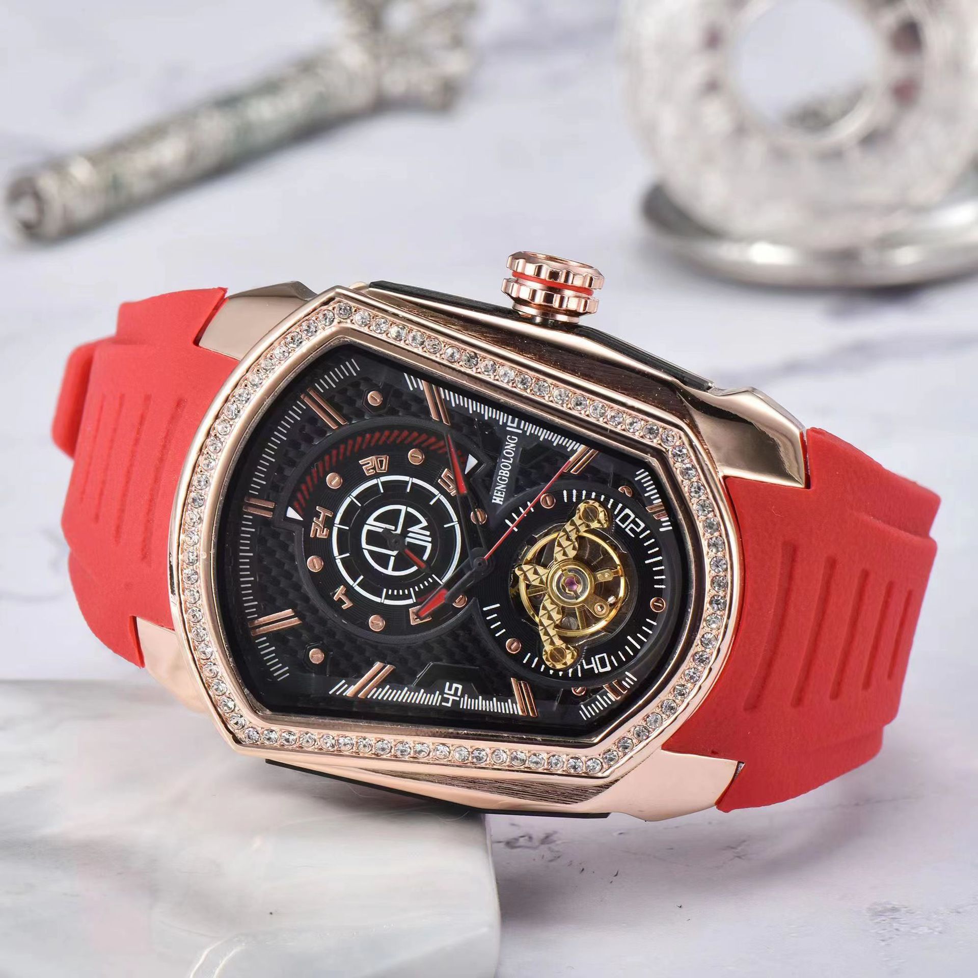New Blade Warrior Same Style True Tourbillon Fashion Nical Men's Watch_voghion.com