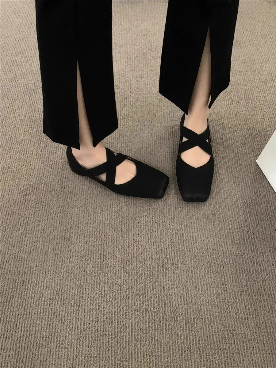 Bekväma mary jane ballerinaskor för damer retro slip ons_voghion.com