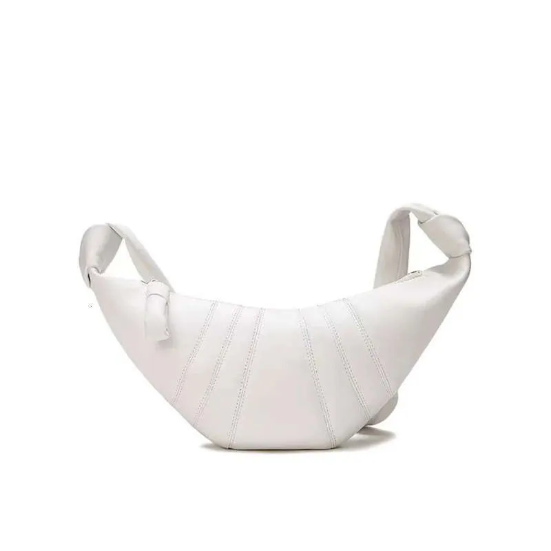 Croissant schoudertas voor dames van echt leer retro stijl_voghion.com