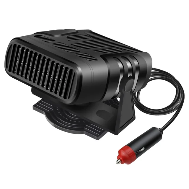 12V/24V Windschutzscheiben-Defroster, 360 Grad drehbar, tragbarer Auto-Heizlüfter, Anti-Beschlag-Autoheizung_voghion.com
