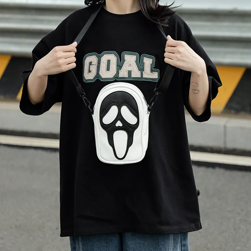 Y2K Vintage Shoulder Halloween Funny Lovely Devil Ghost Bag Ladies Leather Zip Purse PU Handbags Women Crossbody Bags_voghion.com