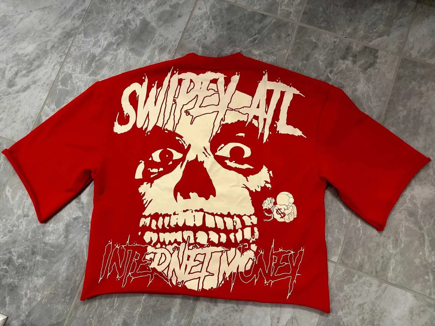 Y2K Vintage Gothic Skull Graphic Print T-särk meestele Ülisuur Vabaaja Puhas Puuvillast Lühikeste Varrukatega T-särk Naistele_voghion.com
