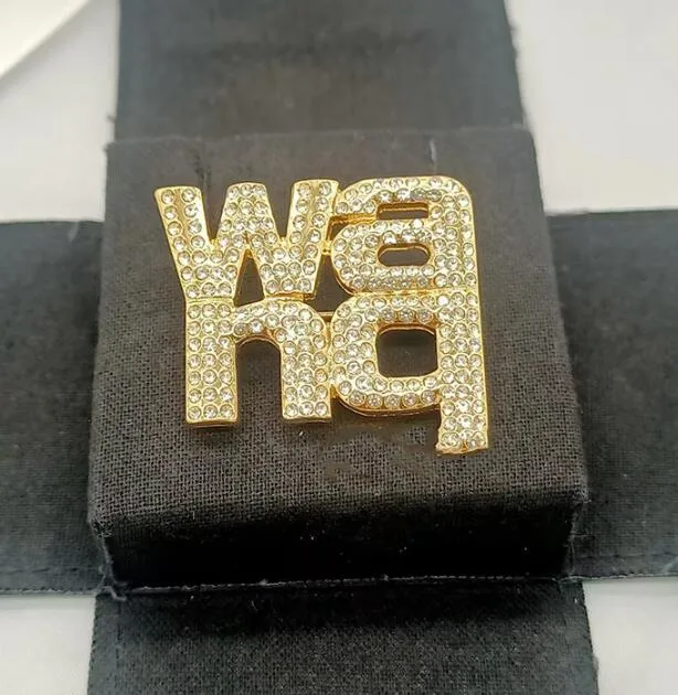 Spilla semplice con lettere, spilla da donna, spilla con strass di cristallo, per feste di nozze, accessori per gioielli in metallo_voghion.com