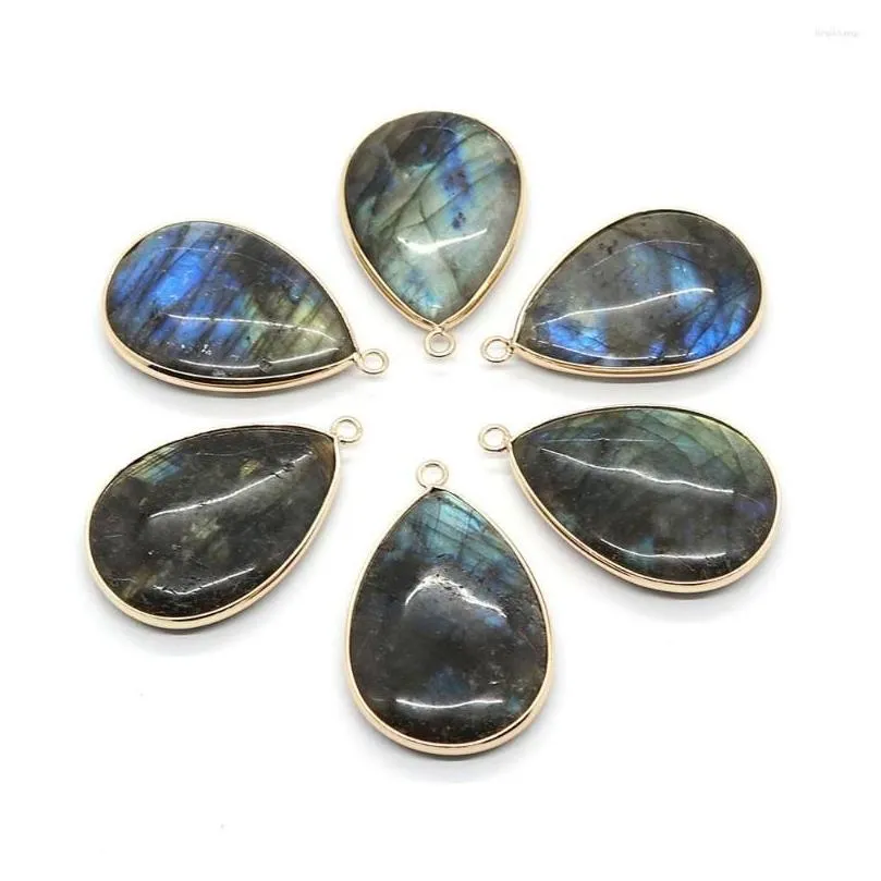 Kolye Kolye Doğal Taş Siyah Parıltılı Damla 26X40Mm Charm Yapımı Kendin Yap Kolye Küpe Moda Takı Butik_voghion.com