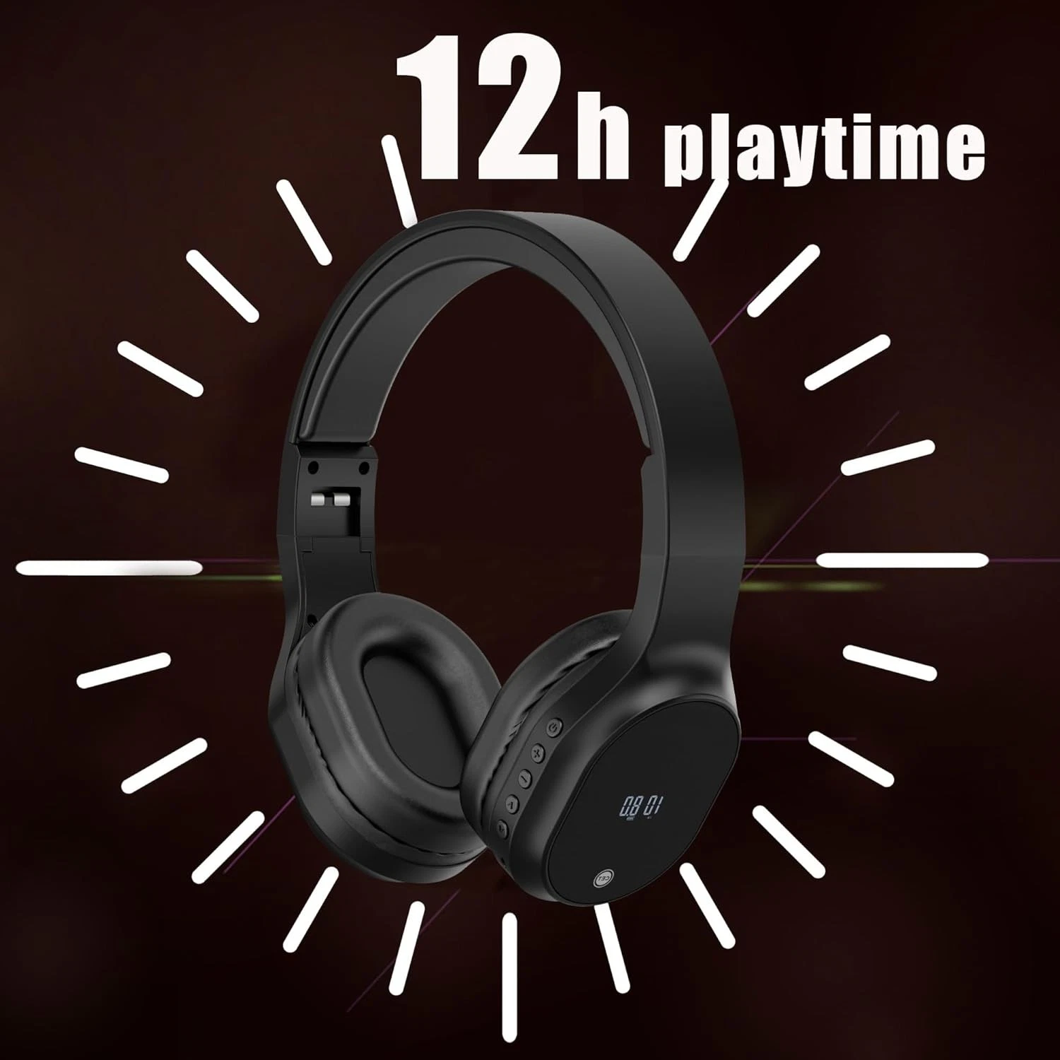 Fm Radio Wireless Bluetooth Headphones With Noise Reduction_voghion.com