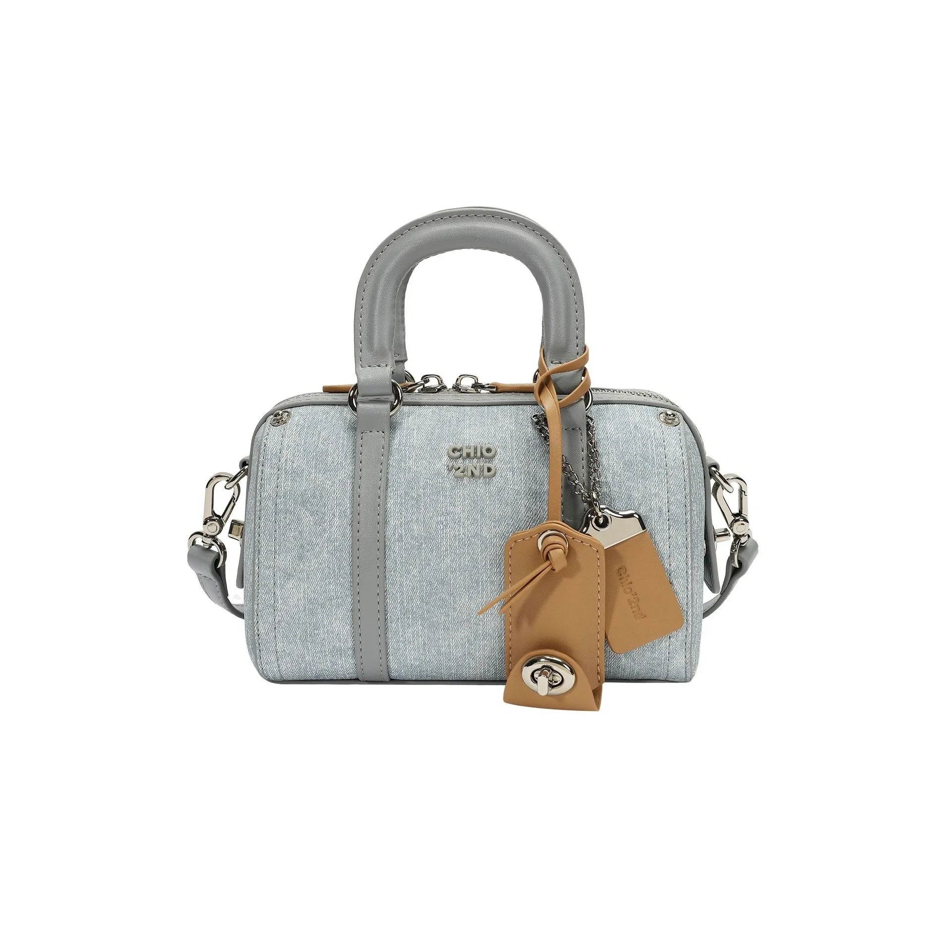 Borsa a tracolla blu modello pillow borsa donna alla moda_voghion.com