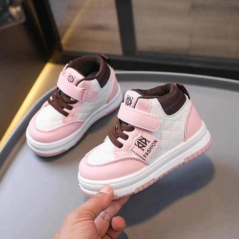 Toddler Boy Basketball Girl Sport Non-slip Footwears Autumn Student Kidsnest New Outdoor Shoes Sizes US5c-US1y_voghion.com