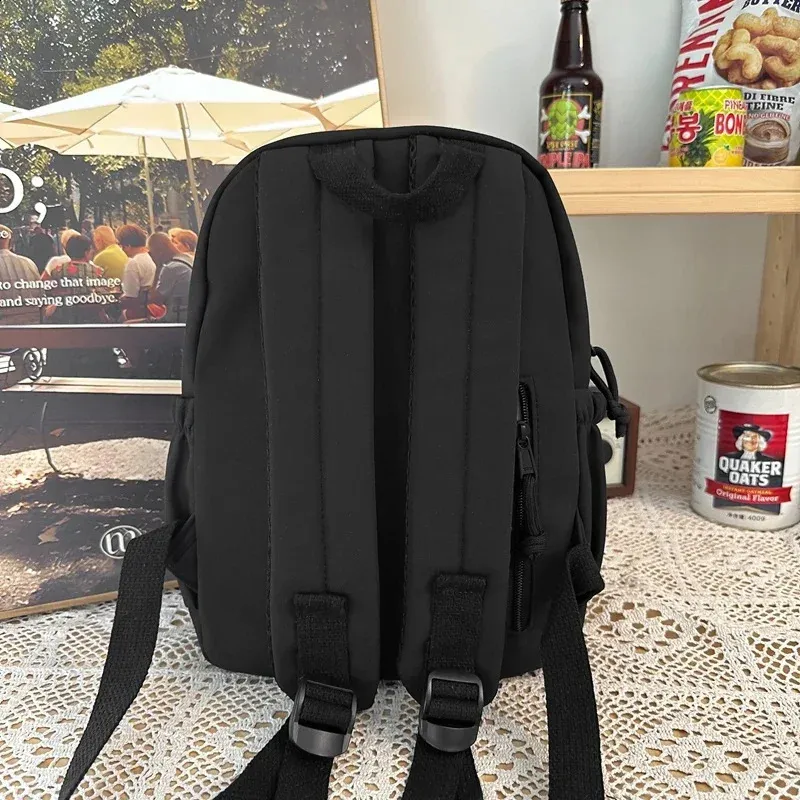 Large capacity casual waterproof nylon backpack fashionable elementary and middle school student bag 240820_voghion.com